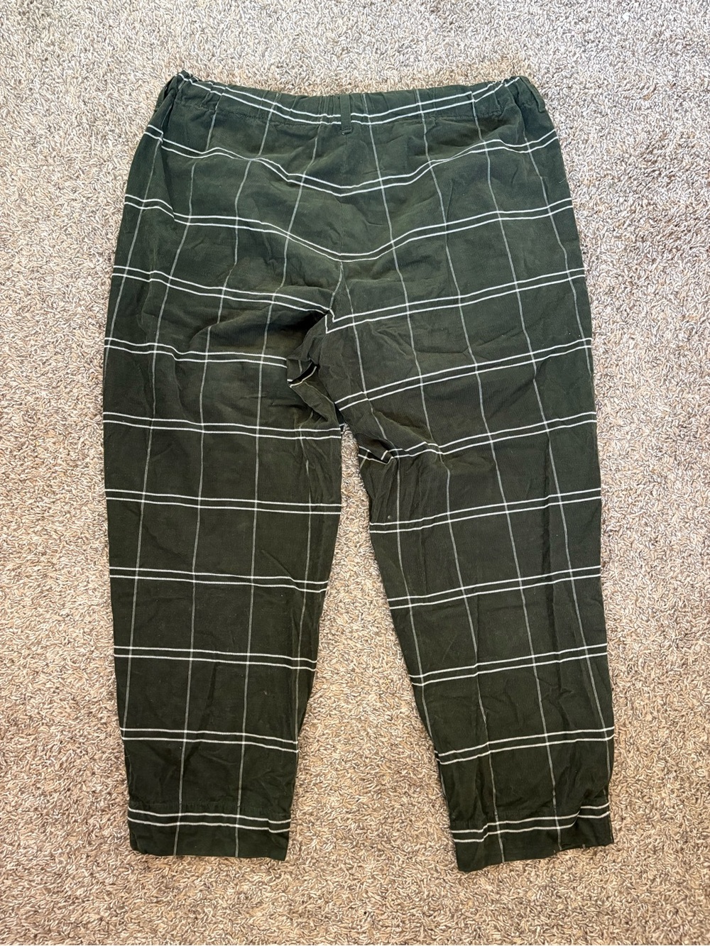 Madewell Corduroy Pull-On Mid-Rise Jogger Pants in Windowpane L - Picture 11 of 11